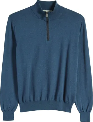 Quarter Zip Mock Neck Sweater