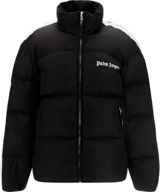 Palm Angels Logo Printed Track Down Jacket
