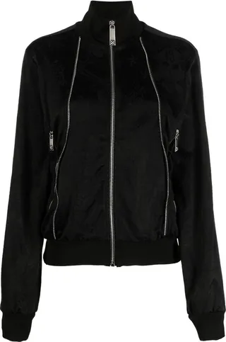 Logo-Embroidered Bomber Jacket