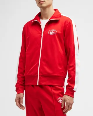 Men's Crocodile Logo Full-Zip Sweatshirt