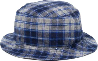 Plaid-Check Bucket Hat