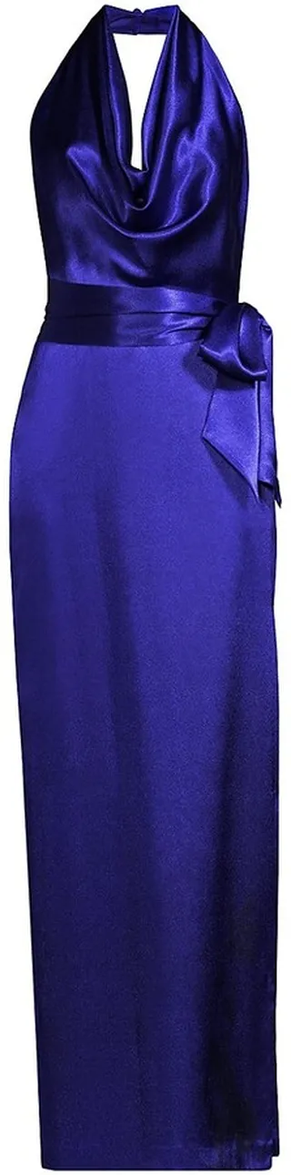 Cowl Halterneck Gown