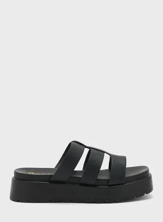 Strappy Wedge Sandals