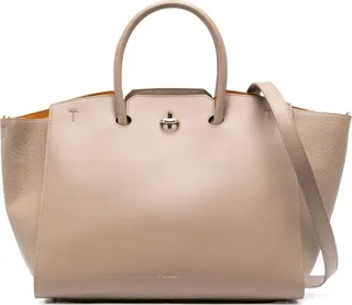 large Genesi leather tote bag