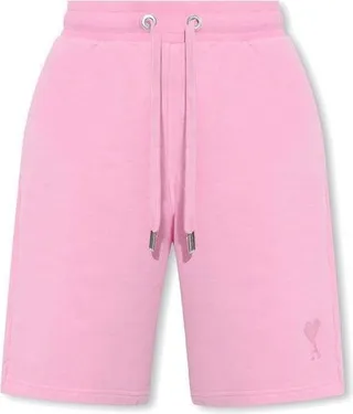 AMI Logo Embroidered Drawstring Track Shorts