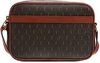 Vintage monogram coated camera bag