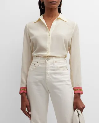 Gio Button-Front Blouse