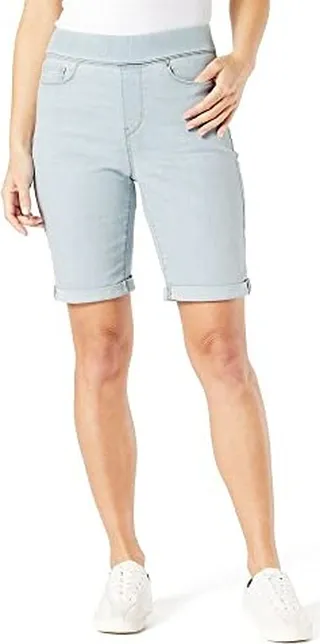Signature by Levi Strauss & Co. Gold Label Women's Totally Shaping Pull On Bermuda Shorts (Available in Plus Size)