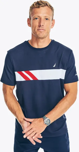 Navtech Chest-Stripe Crewneck T-Shirt