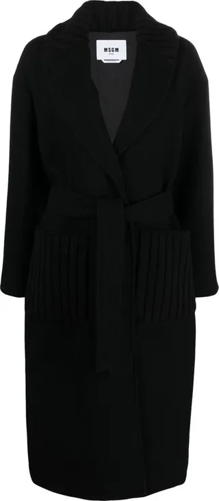 Single-Breasted Button-Fastening Coat