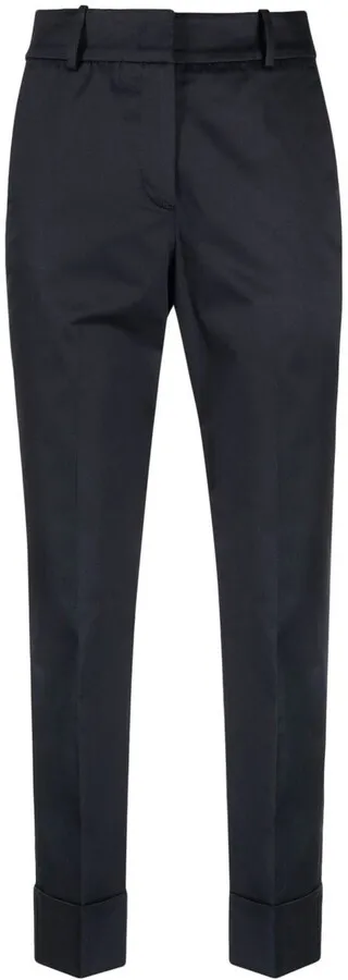 Slim-Fit Cropped Trousers
