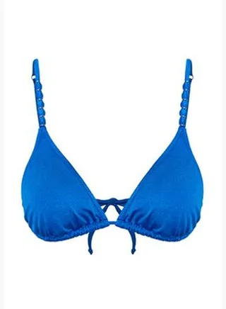Saks Triangle Accessory Bikini Top TBESS24BU00099