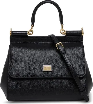 Dolce & Gabbana Woman's Sicily Dauphine Leather Handbag
