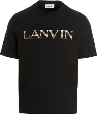 Lanvin Logo Embroidered Crewneck T-Shirt