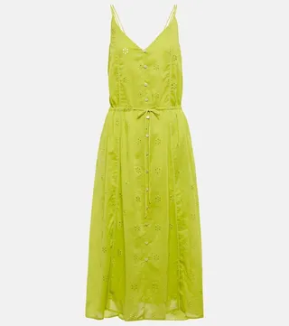 Madelyn broderie anglaise midi dress