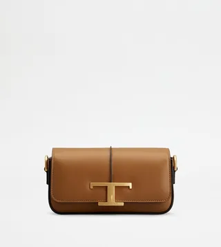 T Timeless Crossbody Bag in Leather Mini