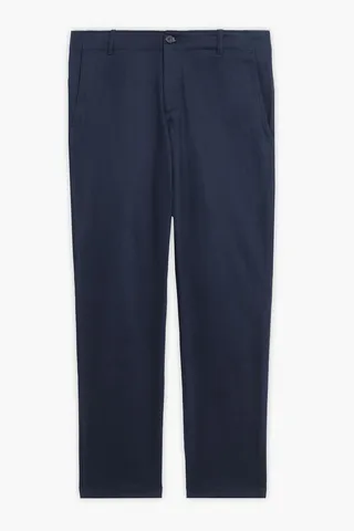 Cotton-blend twill chinos
