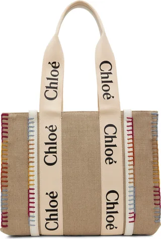 Chloé Beige Medium Woody Tote