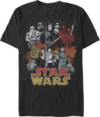 Men's Star Wars The Last Jedi Good and Evil T-Shirt - Black - Small