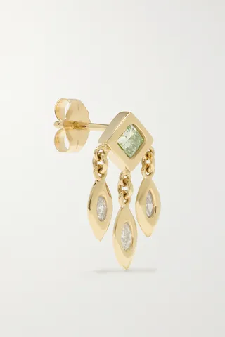 Jacquie Aiche - Shaker 14-karat Gold Diamond Single Earring - One size