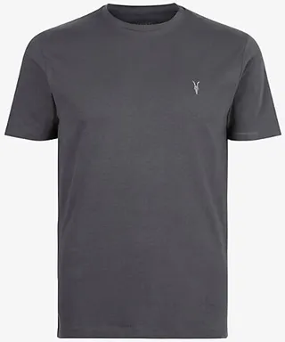 Mens Amethyst Blue Ramskull Embroidered Cotton-jersey T-shirt