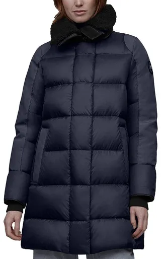 Canada Goose Altona Black Label Leather-Trim Down Parka
