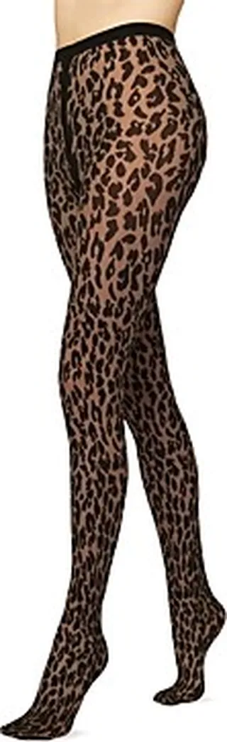 Wolford Matte Leopard Print Tights