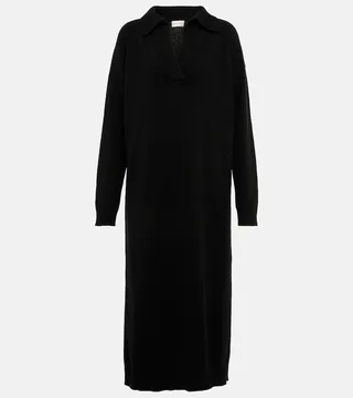 Cashmere-blend midi dress