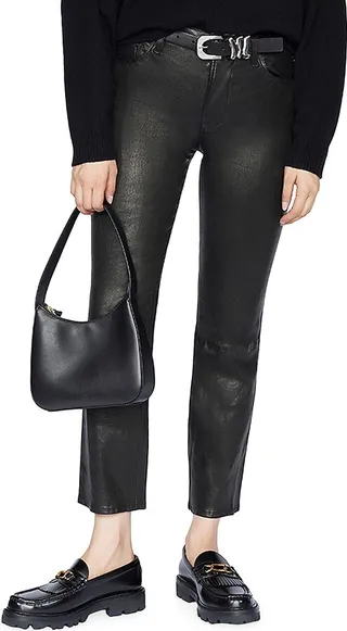 Le High Straight-Leg Leather Pants