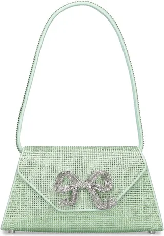 Mini hotfix bow shoulder bag