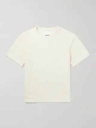 Cotton-Blend Terry T-Shirt