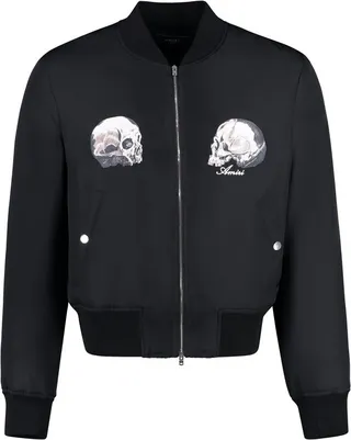 Amiri Skull-Printed Zipped Bomber Jacket