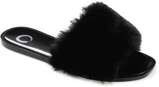 Faux Fur Dusk Slide Sandal