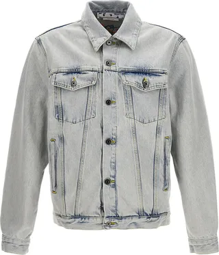 'graffiti Emb Denim Skate J Extreme Bleach' Jacket