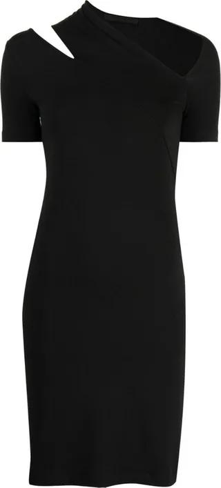 Cut-Out Detailing Cotton-Blend Dress