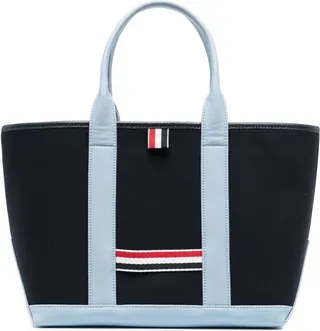 RWB-stripe canvas tote bag