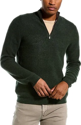 Magaschoni Mock Neck Cashmere Pullover