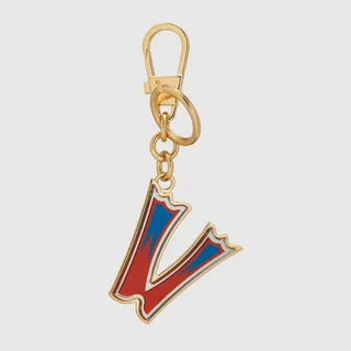 Letter V Plexiglas keychain