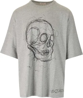 Alexander McQueen Skull Printed Crewneck T-Shirt