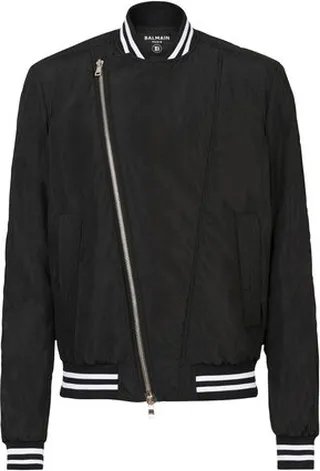Nylon bomber jacket