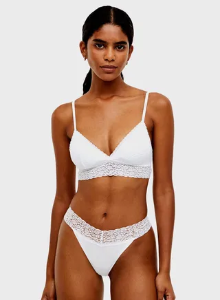 2 Pack Lace Detail Bra