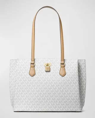 Large Monogram Logo Tote Bag