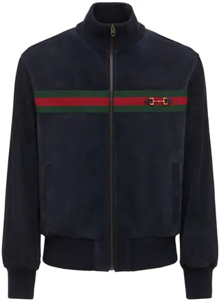 Suede bomber jacket