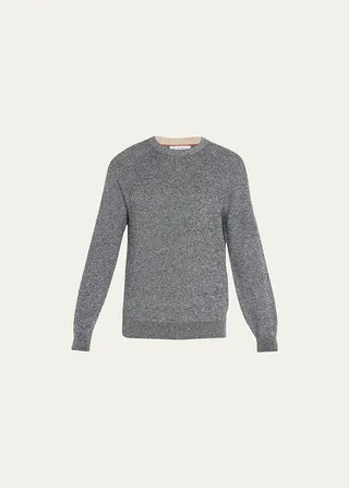 Men's Cashmere Rib Crewneck Sweater
