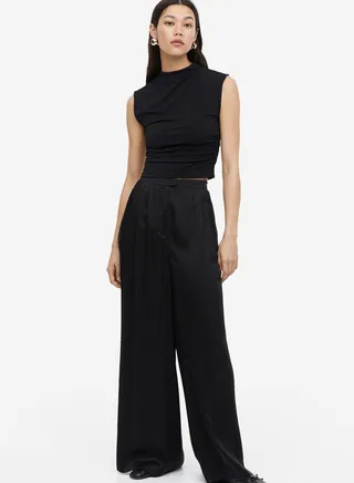 Turtle Neck Crop Top