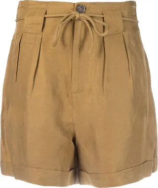 Belted-Waist Shorts