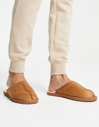 Jack & Jones slippers in tan