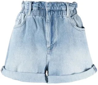 Flared Denim Shorts