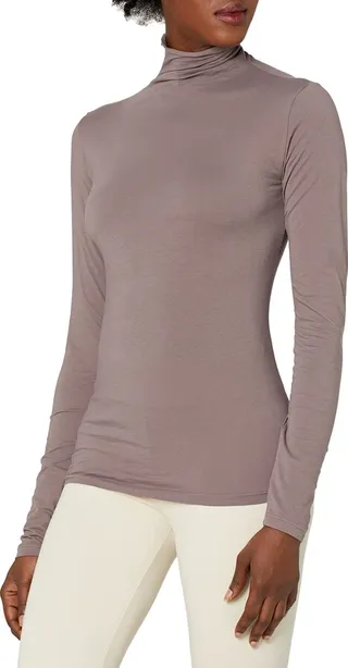 Velvet by Graham & Spencer Women's Talisia Gauzy Whisper Classics Turtleneck