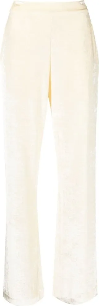 High-Rise Straight-Leg Trousers